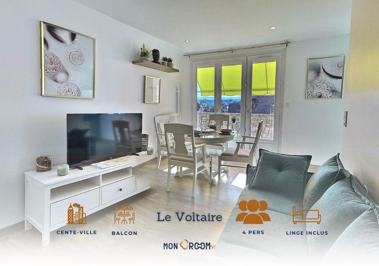 Le Voltaire - Balcon - 2 Chb - 3 Lits - 2 Min Gare Et Cente-Ville - Mon Groom Troyes Kültér fotó